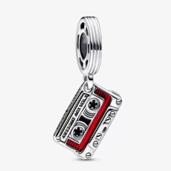 Pandora Marvel Guardians of the Galaxy Cassette Tape Dangle Charm - Picture 1 of 4